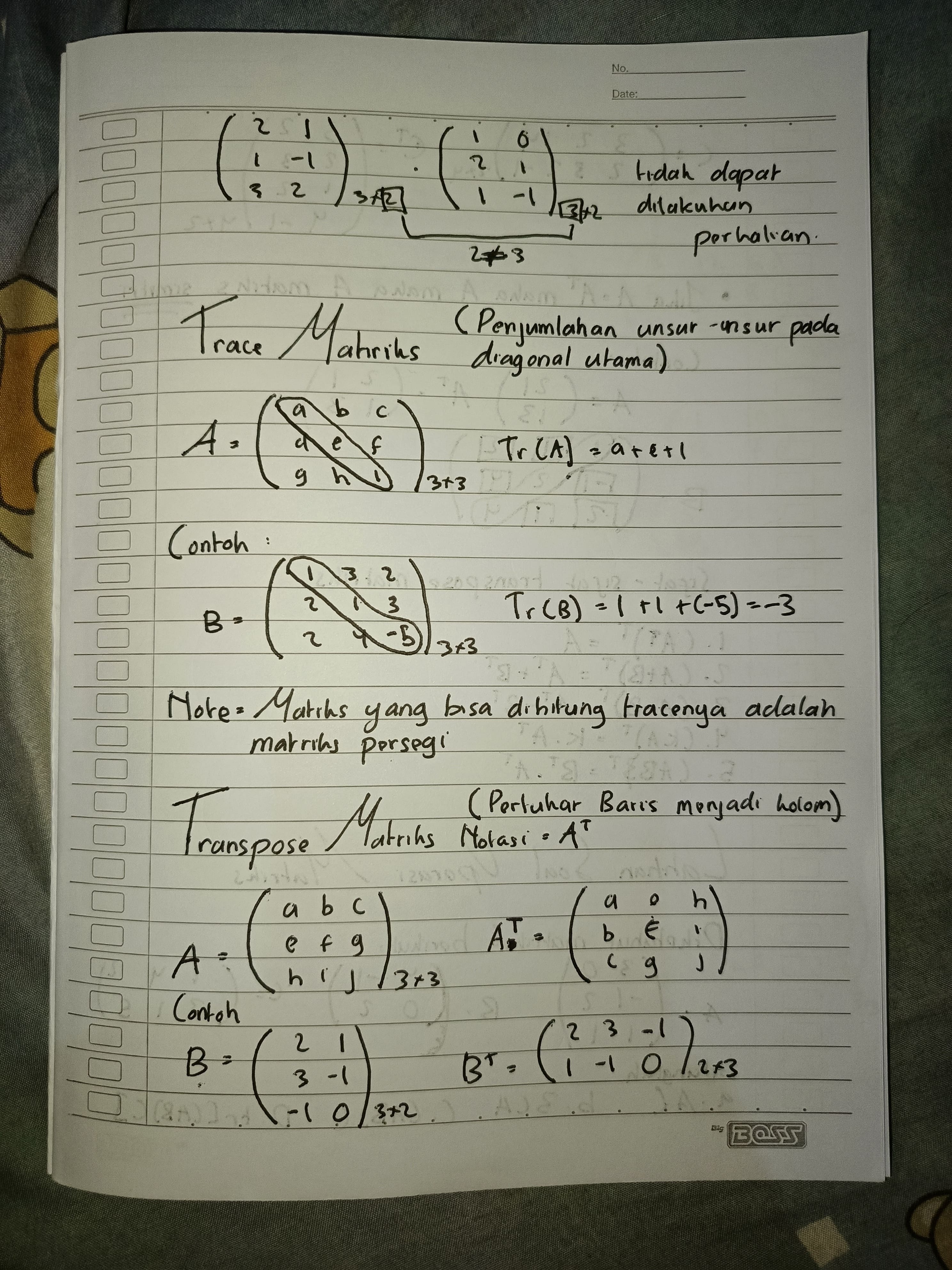 Trance dan Transpose